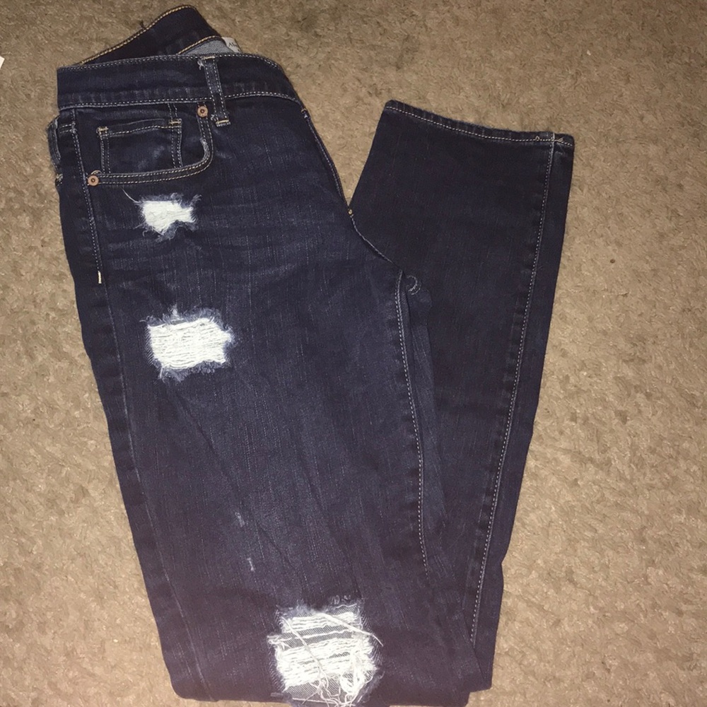 A&F distressed jeans.